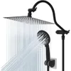 Ultimate Shower Experience: All10 Dual Filtered Rainfall Shower Head Combo with High Pressure Handheld Shower Head, 12" Adjustable Arm, 20 Stage Shower Filter