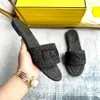 Designer-Hausschuhe und Sandalen Plattform Männer- und Frauenschuhe Pantoffeln Mode leicht zu tragen, Stilsandalen und antike schwarze blaue Denim-Stoffruhe 35-42