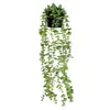 Decorative Flowers Green Silk Artificial Hanging Ivy Leaf Garland Plants Vine Grape Leaves Fake Foliage Creeper Wreath