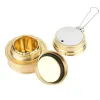 Supplies Portable Mini Alcohol Stove Burner Outdoor Ultralight Brass Camping Cooking Stove Outdoor Camping Backpacking Tourist Burner