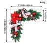 Kwiaty dekoracyjne Y1uU Christmas Door Decor Garlands Window wisiorek