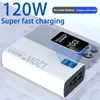 Cell Phone Power Banks 200000 mAh Power Bank 120W Super Fast Charging 100% Sufficient Capacity Portable Battery Charger For iPhone Huawei 2443