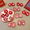 Dog Apparel 10/20pcs Flower Hair Bow Red Style Bows Rubber Bands For Yorkie Decorate Pet Grooming Small Supplies