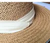 Summer Straw Hat for Women Men Panama Hats Travel Beach Słońce szerokie Brim Fedora Jazz UV Protection Holiday 240402