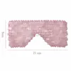 Massage Stones Rocks Nieuw Rose Quartz Jade Eye Mask Massager Jade Roller Guasha Board Set Natural Stone Scraper Face Lift Roller Face Massage Tools 240403