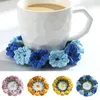 Table Mats Crochet Flower Multifunctional Handmade Placemat Flowers Cup Mat Kitchen Tea Drinking Place For Coffee Drinks