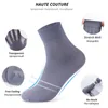 Chaussettes pour hommes 10 paires hommes d'affaires soie résistant à la déchirure respirant décontracté ultra-mince le plus cool nylon homme bas extensibles