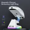 Angriff Haifisch X6 PAW3395 Bluetooth-Maus, Tri-Mode-Verbindung, RGB Touch Magnetic Lading Base, Makro-Gaming-Maus