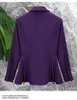 Women's Blouses Ruffled Shirts Women Pelum Long Sleeve Purple Tops