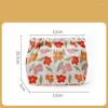 Förvaringspåsar söt blomma mini bärbar kosmetisk väska rese läppstift pack koreansk stil