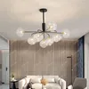 Chandeliers Industrial Pendant Lamp Nordic G9 Black Gold Metal Italian Design Bedroom Glass Ball Indoor Bar