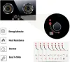 2 팩 화염 표시기 라벨 스티커 오븐 교체 범퍼 접착 손잡이 기호 범퍼 쿡 탑 호브 쿠커 탑 마킹
