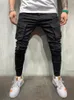 Mode Hommes Extensible Skinny Jeans Mâle Casual Streetwear Jogger Pantalon Jeans High Street Plusieurs Poches Slim Fit Denim Pantalon 240318