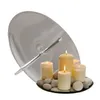 Candle Holders Holder 4pcs Pillar Plates With Thorn Round Metal Plate Small Tray For Table Centerpiece