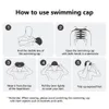 Simning av Polyester Utsökt mönster unisex Swim Pool Hatt Snabbtorkning som inte slipper tårbeständig nära passande simningsporthatt