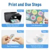 ورقة 50sheets الماس قابلة للطباعة فينيل ملصق ورقة selfadhesive a4 لامع أبيض شفاف نسخة ملصق DIY لطابعة نفايات الحبر