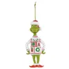 Décorations de Noël Elf Doll Green Hair Monster Dolls Tree Pendant 2024 pour la maison du Nouvel An Drop Livrètre de livraison Jardin Festif Party S OTU7W