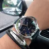 Per orologi di lusso orologio meccanico da uomo cinghia di cuoio genuino cinghia importato a zaffiro specchio automatico 44mm 13mm marchio italia sport