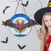 Feestdecoratie grote pompoen vleermuis spook acryl ornament Halloween hanger raam veranda enge
