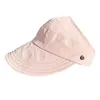 Berets Summer Femmes Breathable Air Sun Taps Visor Syer Syer Sports vides Men de golf CAPEUR SORNE SORT UV TOP TOP SOLID Protection Run Z0Q2