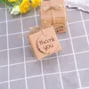 Gift Wrap 20st/ 10 Set Candy Boxes Kraft Paper Treats Goodies Packaging for Party Supplies (Square)