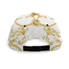 Ball Caps Noisydesigns White Golden Golden Summer Men Hats de beisebol para mulheres Snapback Lady Lady Luxurno Europa Retro Dropship de Flores D DHA3G