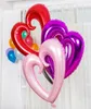 42 -calowe Walentynki Kolor prezentu Balony Miłość serce romantyczne przyjęcie weselne dekoracja aluminiowa folia balony SD4621071509