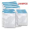 Storage Bags 2/4/6PCS Manually Vacuum Compressed Bag Roll Up Seal Travel Space Saver Clothes Organizer Reusable Packing