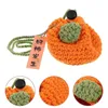 Sacs de rangement chrismas cadeau femmes sac crochet petit nœud de cordon Noël pour le fil de shopping cadeaux du Père Noël