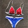 Designer Bikini Swim Suet Women Sexy Swimsuit Ladies Lettera split senza schienale Multolicolors Summer Time Beach Bathing Successimi di costumi da bagno a vento DMI2