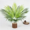 Kwiaty dekoracyjne zielone liście palmy ślub sztuczny fern bukiet ogród fałszywe rośliny wystrój domu