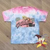 Herren-T-Shirts Vertabrae Beach Girl Biege Dye Print T-Shirt Frauen beste Qualität übergroße T-Shirt-T-Shirt mit Tag J240402