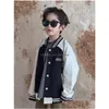 Jacken 2024 Frühling Herbst Koreaner Kindermantel für Jungen für Jungen Mädchen komfortable Fashion Casual Jacket Classic Retro Top Drop DHK9L DHK9L