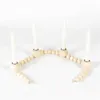 Titulares de velas Decorativo do castiçal Vintage Wooden Beads for Wedding Dropship