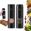 Automatic Electric Mill Pepper And Salt Grinder With LED Light Adjustable Coarseness Spice Kitchen Cooking Tool 240328