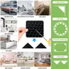 Carpets 16 PCS Rug Pads Non-Slip Pad Black For Area Rugs Reusable Tape Corners Grippers Hardwood Floors