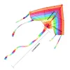 Fly Fly Colorful Rainbow Kite Outdoor Fun Sports Beach Enfants Enfants Buitenspeelgoed Cometas de Viento Toys Outdoor Kites