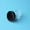 Storage Bottles 100pcs/Lot Wholesale Empty 15g Skin Care PS Facial Cream Jar 1/2OZ Container Eyeshadow 15ml Small Refillable Packaging Black