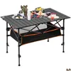 Camp Möbel Esstisch Cam Supplies Picknick Desk Stuhl Pliante Outdoor -Tische Tourist Drop Lieferung Sport im Freien Camping Wanderung OT0JP