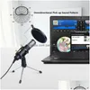 Микрофоны GAM-U03 2024424Professional CondeNser Microphone Record с тренажным стендом для компьютерной живой игров