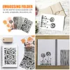 Lagringsflaskor 5st plast prägling mappar diy hantverk mall formar scrapbooking mallar kort gör stencils