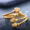 Cluster Rings Wando Patter Ring Charming For Women Wedding Gold Color Plated Fashion Jewelry Beautiful Design Christmas African