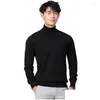 Herrenpullover Kaschmirte Baumwolle Mischung Rollkragenpullover Pullover 2024 Herbst Winter täglich Hochkragen Springer Jersey Hombre pl Homme Stricke Dro otacg