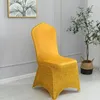 Campa a cadeira de lantejoulas brilhantes glitter dourado em cores spandex lycra para casa em casa decoração de luxo de festa de casamento