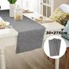 Party Decoration 30 275cm Wedding Linen Gray Table Runner For Christmas Dinner Decor Tablecloth