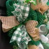 Flores decorativas do dia de St Patrick Welfring Welcome to My Home como uma porta de convidado pendurada ornamentgreen requintada moda