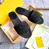 Designer Slippers and Sandals Platform Men's and Women's Shoes Slippers Fashion Easy to Wear Style Sandals and Antique black blue denim fabric Slippers 35-42