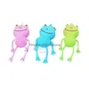 LED Toys créatif drôle jouet grenouille squishy clignotant une boule à fourrure douce évent de modèle en caoutchouc extensible pour enfants