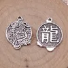 Charms ornamenten Chinese stijl Dragon sieraden maken voorraden 22x17mm 10 stks