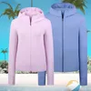 Women'S Jackets Fashion Quick Dry Skin Waterproof Windbreaker Sun Protection Anti-Uv Coats Outdoor Sports Clothing Cam Jacket 10Pcs Pe Otyrb